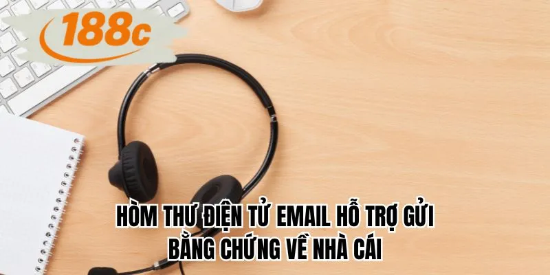 Hòm thư điện tử Email hỗ trợ gửi bằng chứng về nhà cái